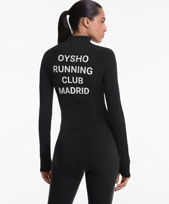 Casaco técnico light warm costuras Oysho Running Club Madrid