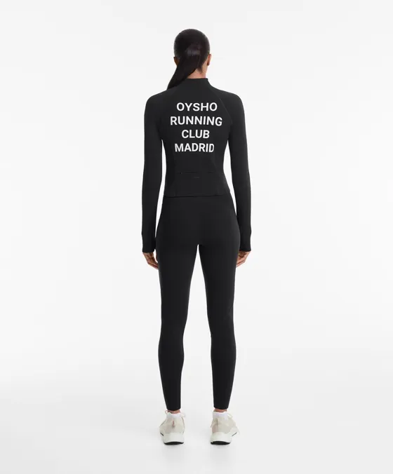 Casaco técnico light warm costuras Oysho Running Club Madrid