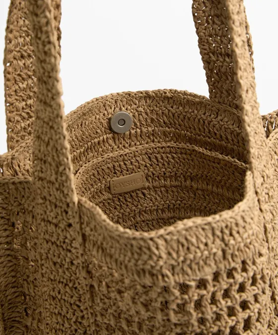 Mala shopper com perfurações