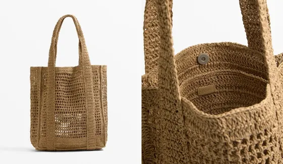 Mala shopper com perfurações
