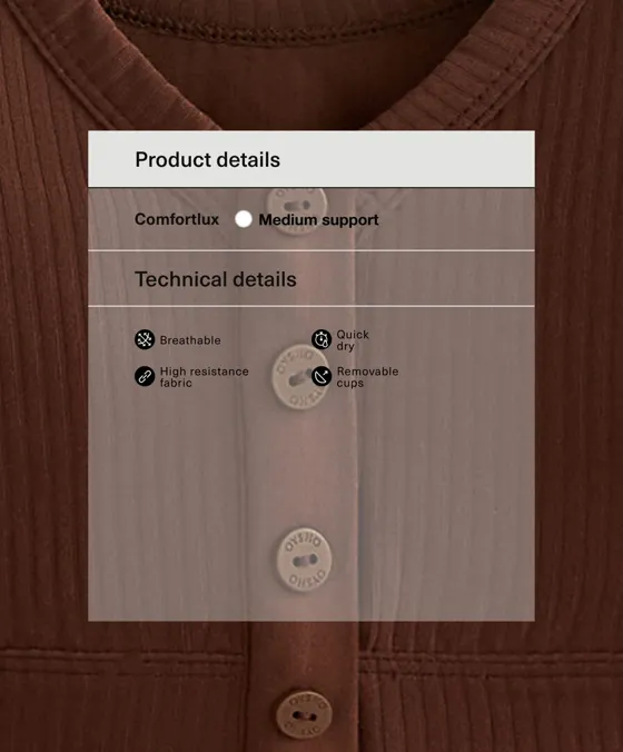 Топ Comfortlux с вырезом хенли и открытой спинкой, ткань в рубчик