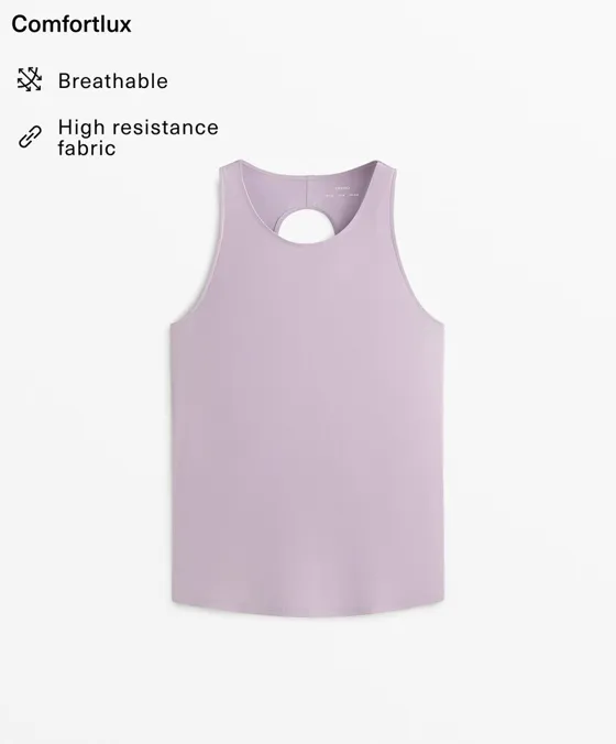 Топ Comfortlux с перекрестными деталями на спине