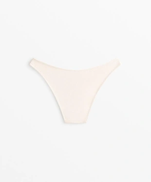 Полуоткрытые плавки бикини U-образной формы из ткани пике- Заказать в России