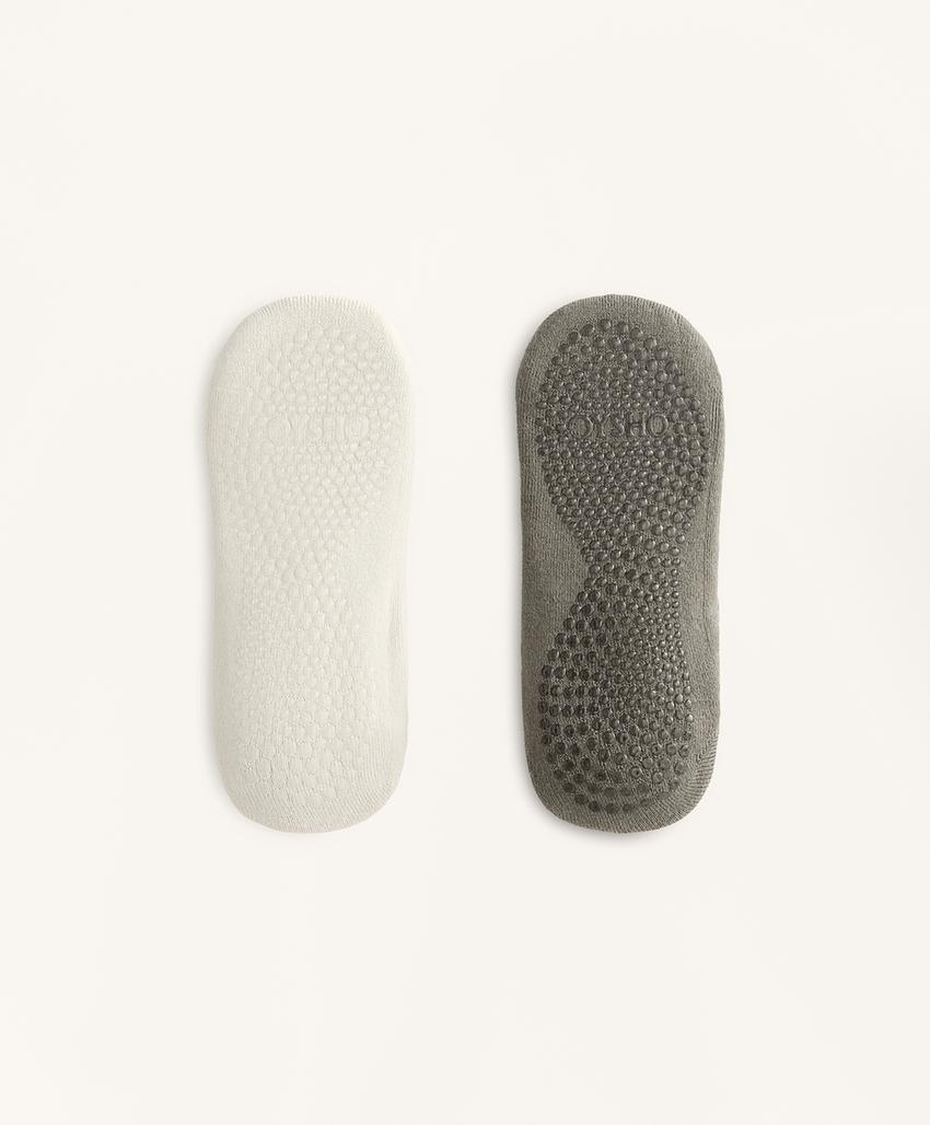 2 пары носков из смесового хлопка с лентами для йоги и пилатеса