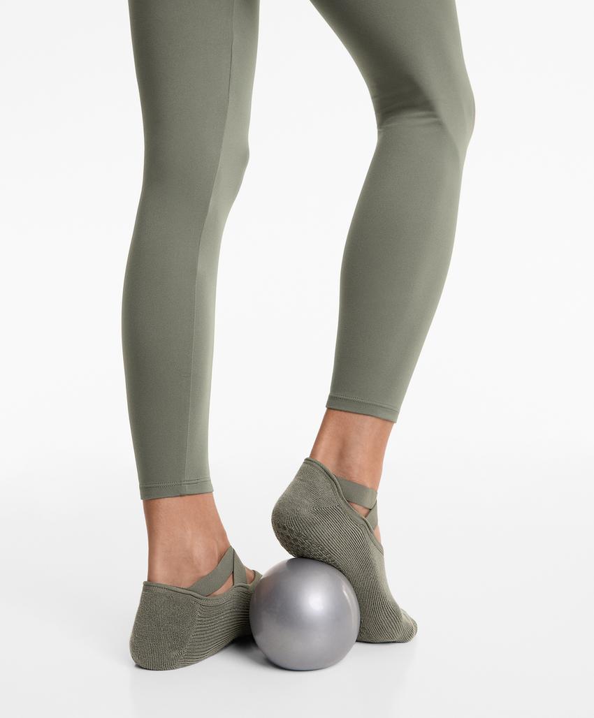 2 пары носков из смесового хлопка с лентами для йоги и пилатеса