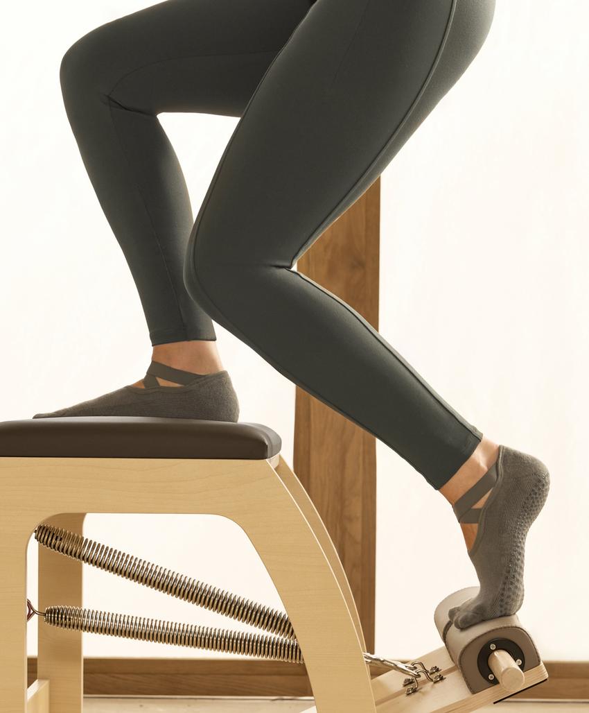 2 пары носков из смесового хлопка с лентами для йоги и пилатеса