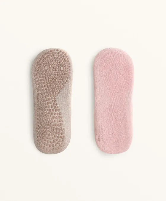 2 пары носков из смесового хлопка с лентами для йоги и пилатеса