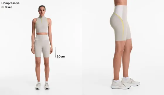 Компрессионные велосипедки Compressive со вставками, длина 25 см