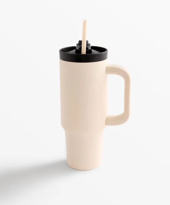 Garrafa-caneca com pega