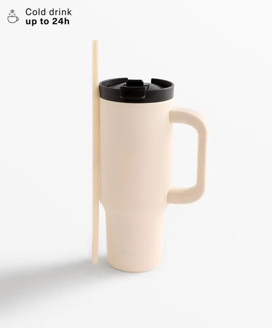 Garrafa-caneca com pega