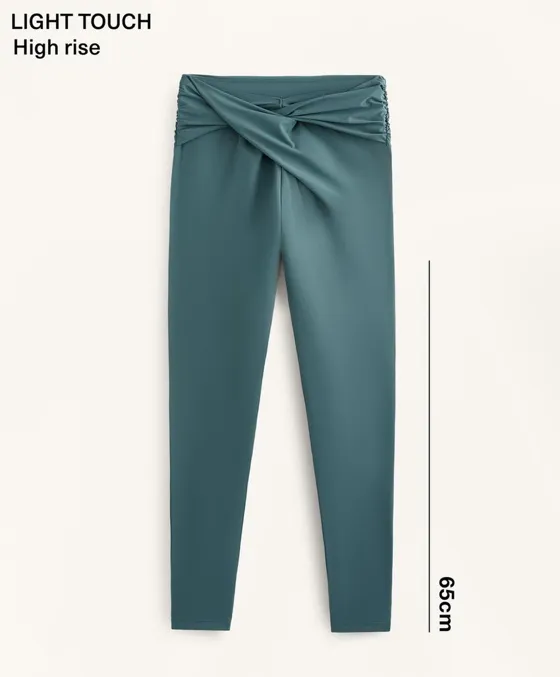 Легинсы Light touch длиной до щиколотки с драпировкой