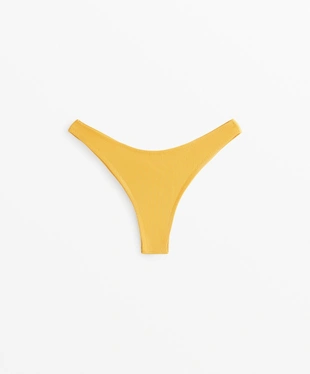 Плавки бикини бразильяно U-образной формы из ткани пике- Заказать в России