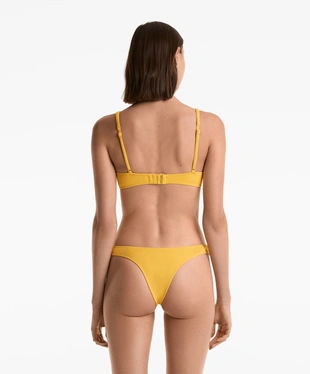 Плавки бикини бразильяно U-образной формы из ткани пике- Заказать в России