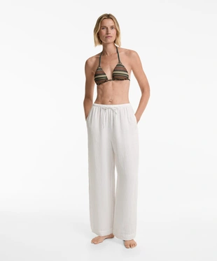 Топ бикини с треугольными чашками из кружева кроше- Заказать в России