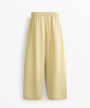 Брюки-бананы из 100% льна- Заказать в России