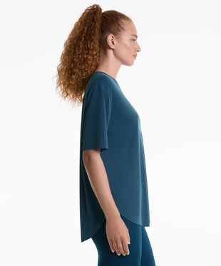 Футболка из смесового модала с короткими рукавами- Заказать в России