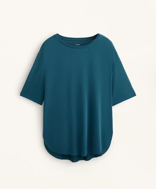 Футболка из смесового модала с короткими рукавами- Заказать в России