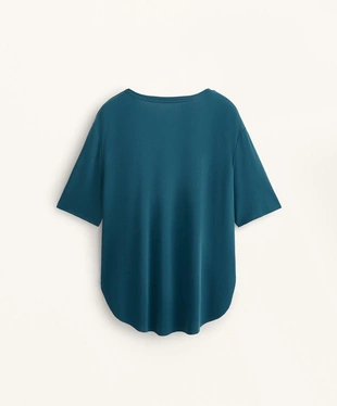 Футболка из смесового модала с короткими рукавами- Заказать в России