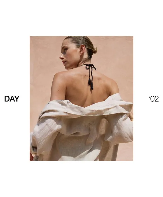 Рубашка свободного кроя из 100%-го льна