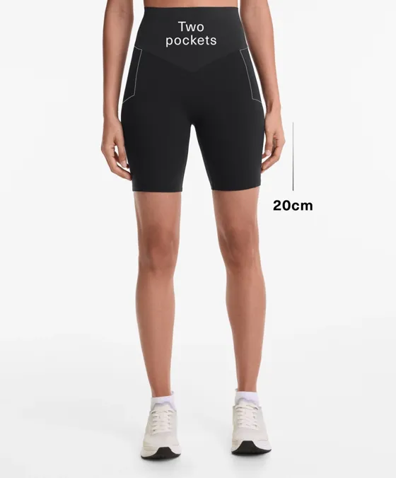 Compressive pocket high rise 20cm cycle leggings