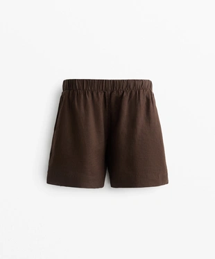 Шорты из 100% льна- Заказать в России