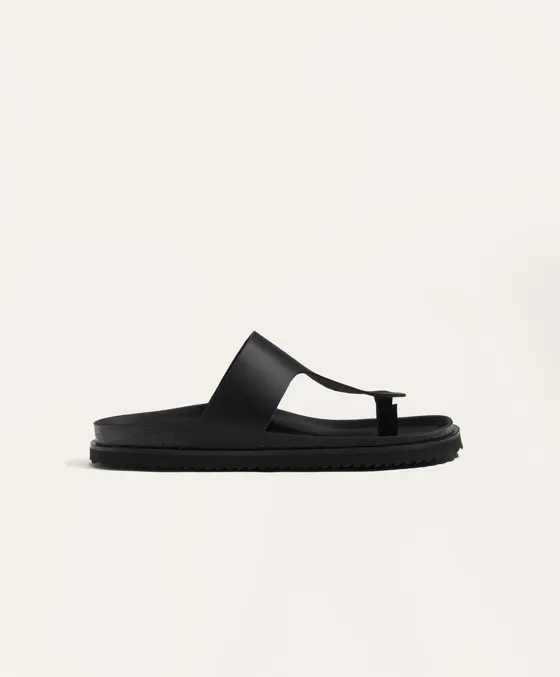 Кожаные сандалии с верхом Т-образной формы