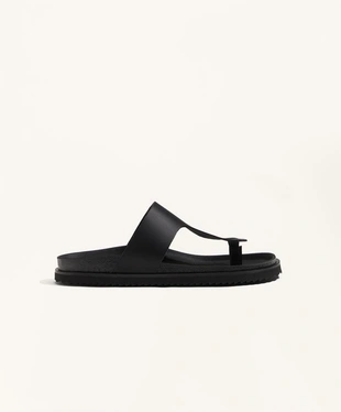 Кожаные сандалии с верхом т-образной формы- Заказать в России