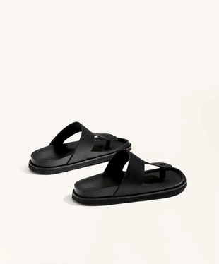 Кожаные сандалии с верхом т-образной формы- Заказать в России