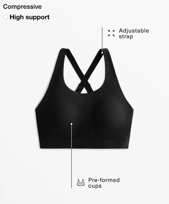Спортивный бюстгальтер Compressive с высокой степенью поддержки