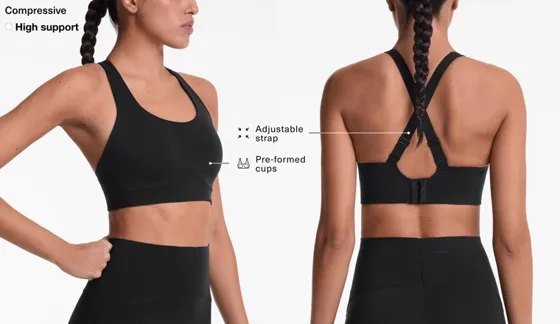 Спортивный бюстгальтер Compressive с высокой степенью поддержки
