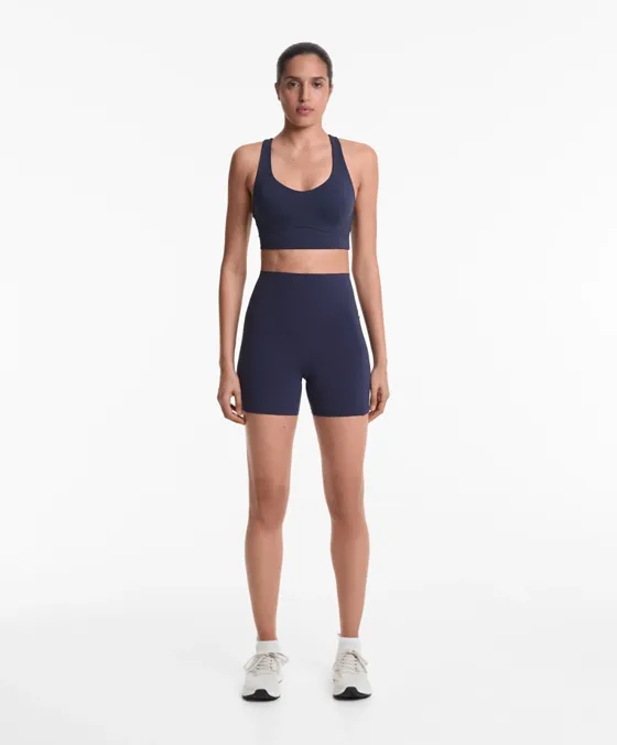 Облегающие шорты Compressive с высокой посадкой и карманом, 10 см