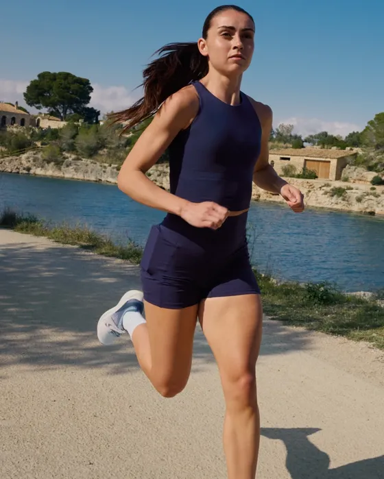 Облегающие шорты Compressive с высокой посадкой и карманом, 10 см