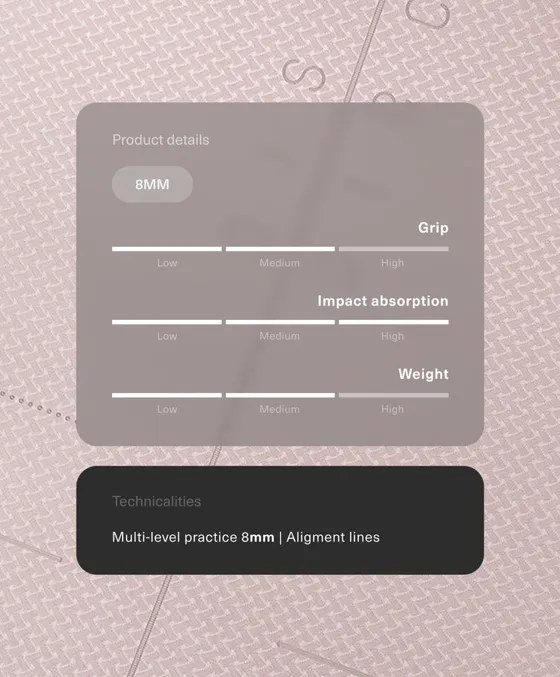 Коврик для пилатеса толщиной 8 мм