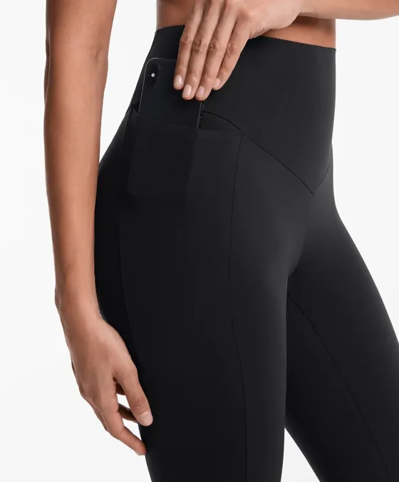 Легинсы до щиколотки Compressive, карман и высокая посадка, 65 см