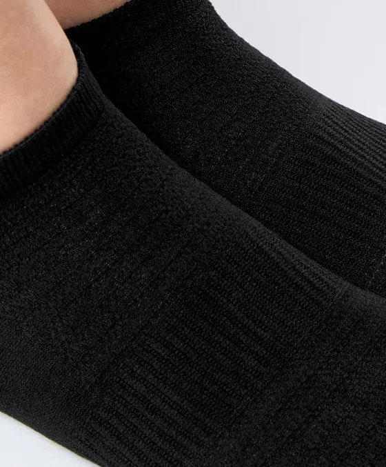 3 пары носков-сникеров с язычком на пятке из смесового полиамида