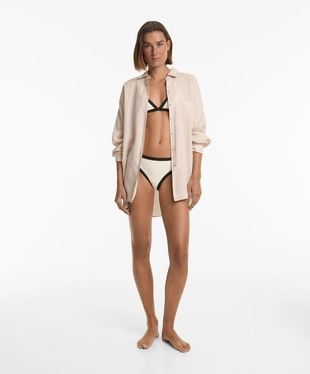 Классические плавки бикини с контрастной окантовкой- Заказать в России