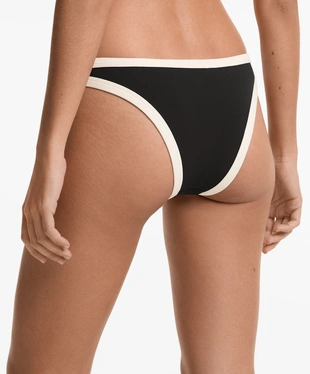 Полуоткрытые плавки бикини с контрастной окантовкой- Заказать в России