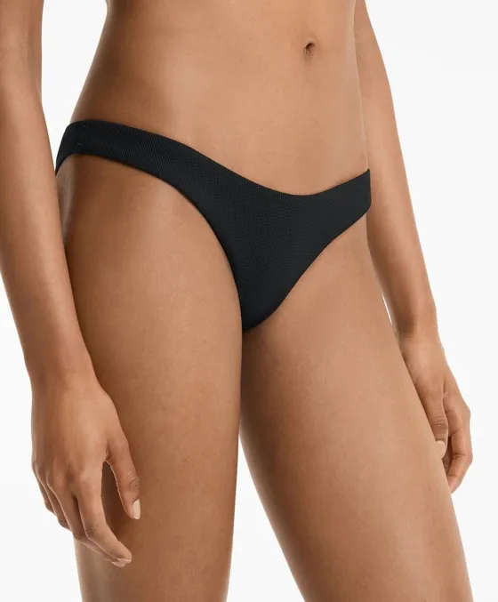 Плавки бикини бразильяно U-образной формы из ткани пике