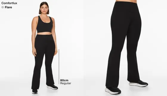 Брюки клеш Comfortlux с высокой посадкой