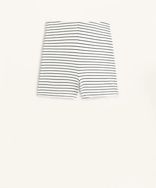 Высокие шорты в полоску из полиамида с фактурой хлопка, длина 10 см- Заказать в России