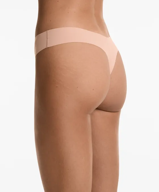 Pack de 5 cuecas tanga invisíveis em mistura de poliamida PANTONE™