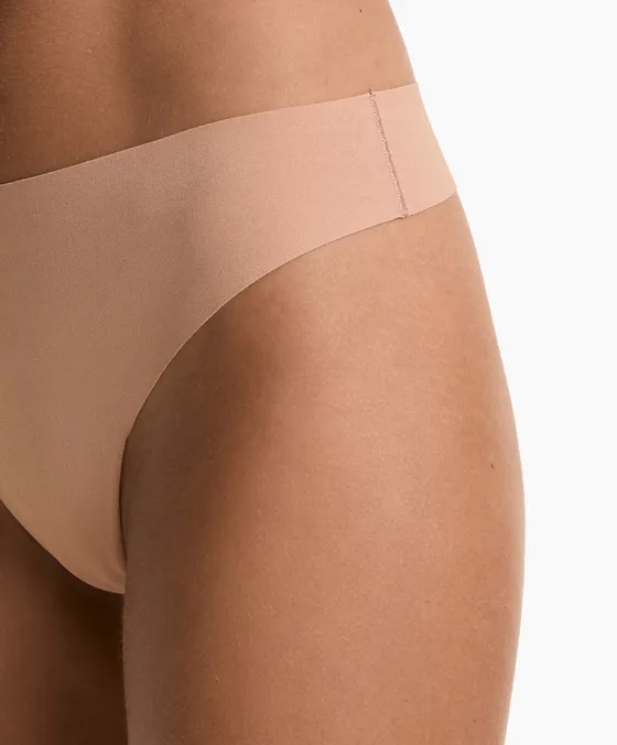 Pack de 5 cuecas tanga invisíveis em mistura de poliamida PANTONE™