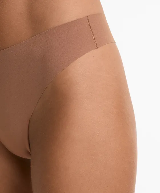 Pack de 5 cuecas tanga invisíveis em mistura de poliamida PANTONE™