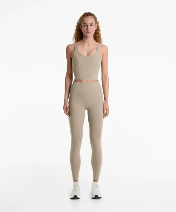 Топ-майка из полиамида с фактурой хлопка