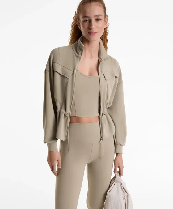 Топ-майка из полиамида с фактурой хлопка