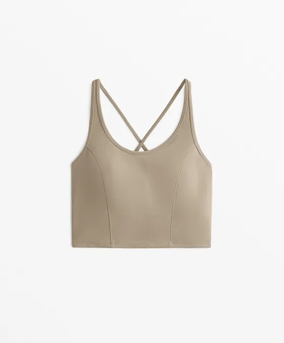 Топ-майка из полиамида с фактурой хлопка