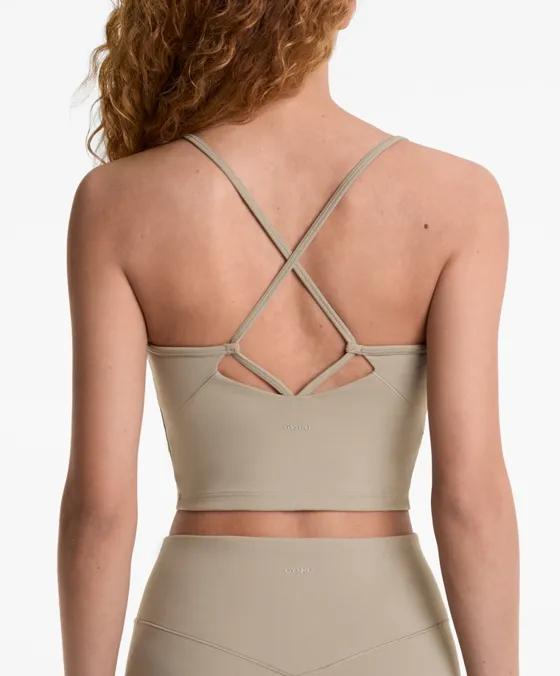 Топ-майка из полиамида с фактурой хлопка