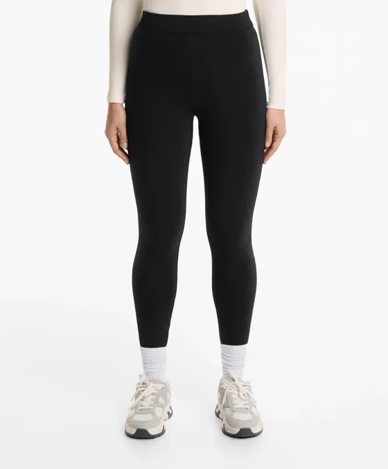 Бесшовные очень теплые легинсы Seamless с высокой посадкой, 70 см