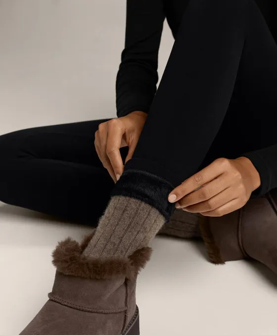 Бесшовные очень теплые легинсы Seamless с высокой посадкой, 70 см