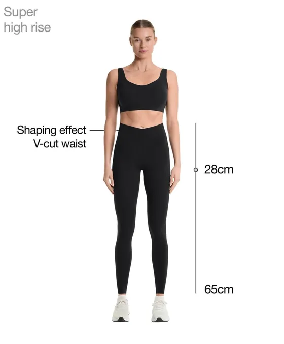 Легинсы Light Touch с поясом V-образной формы, длина 65 см